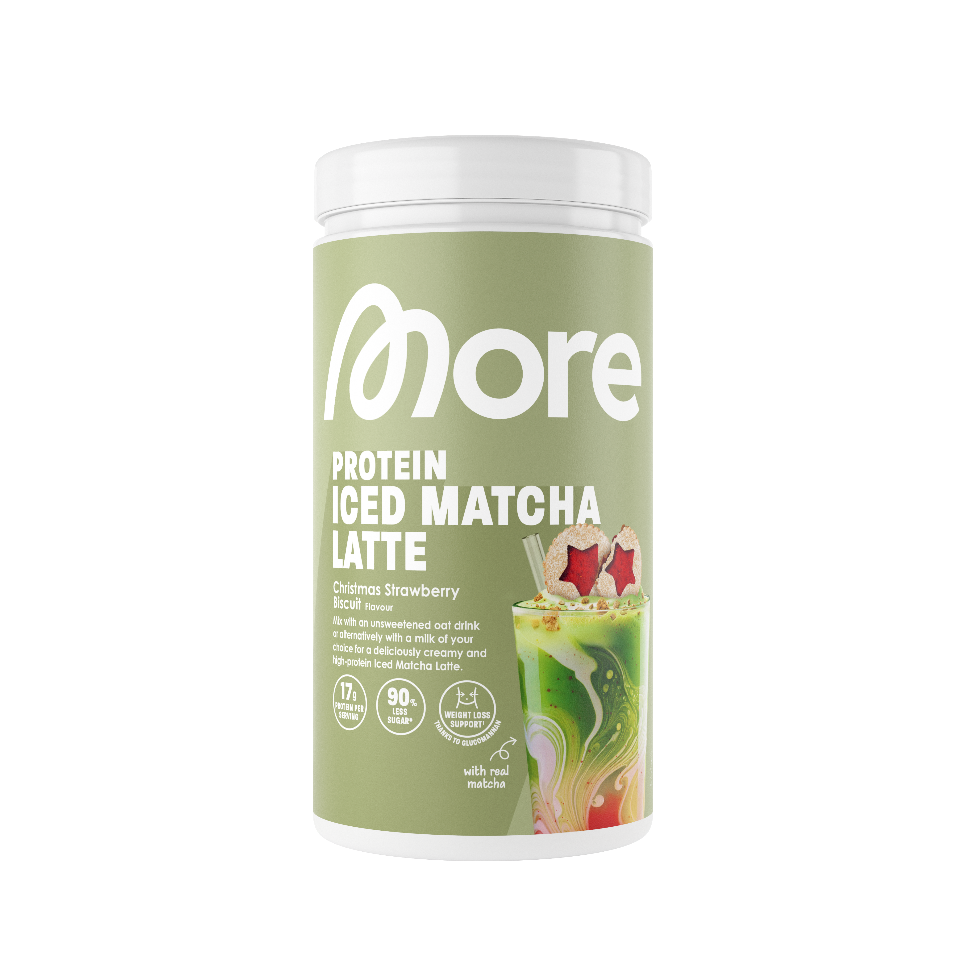 More Protein Iced Matcha Latte