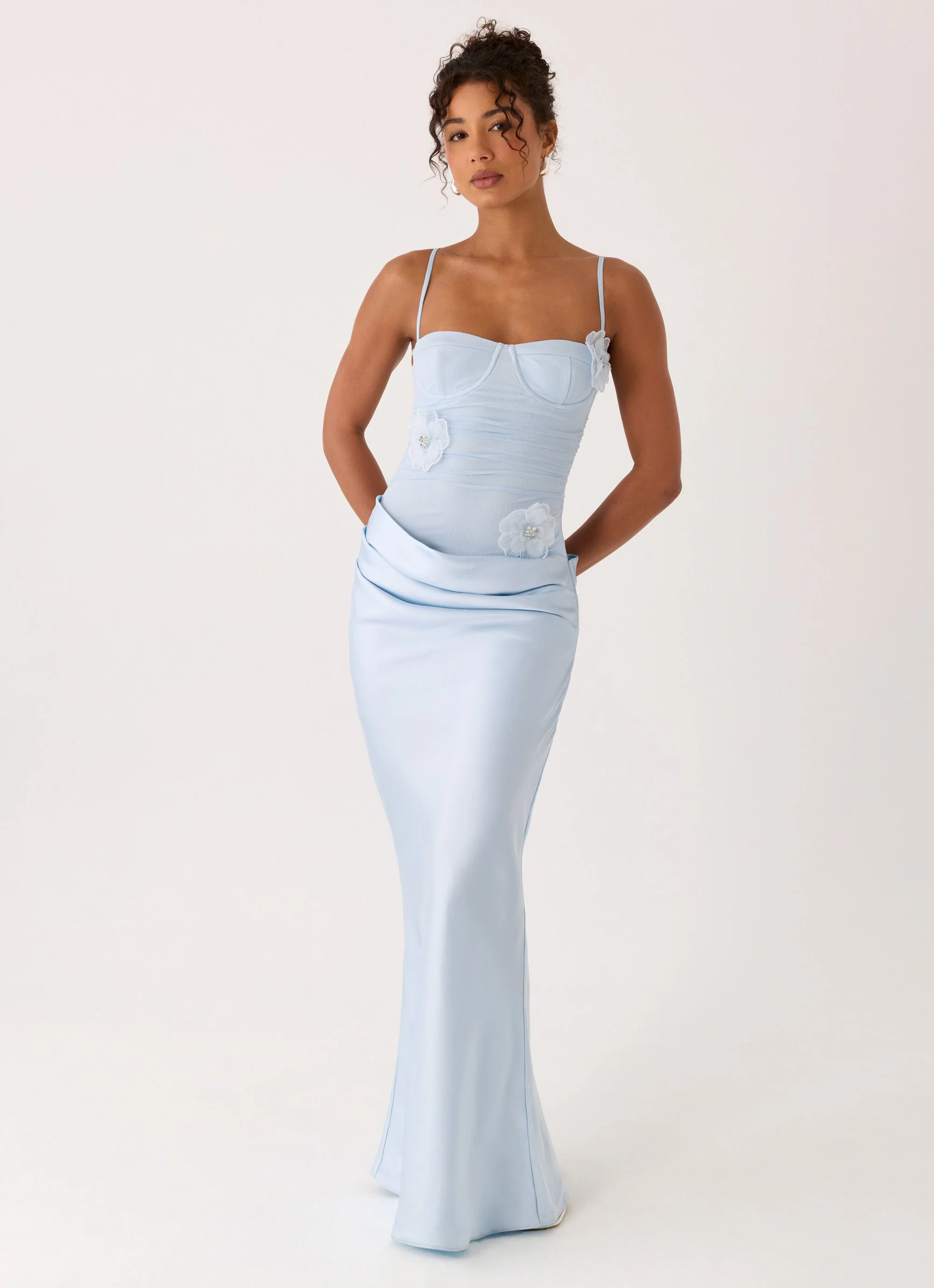 Peasella Maxi Dress - Blue
