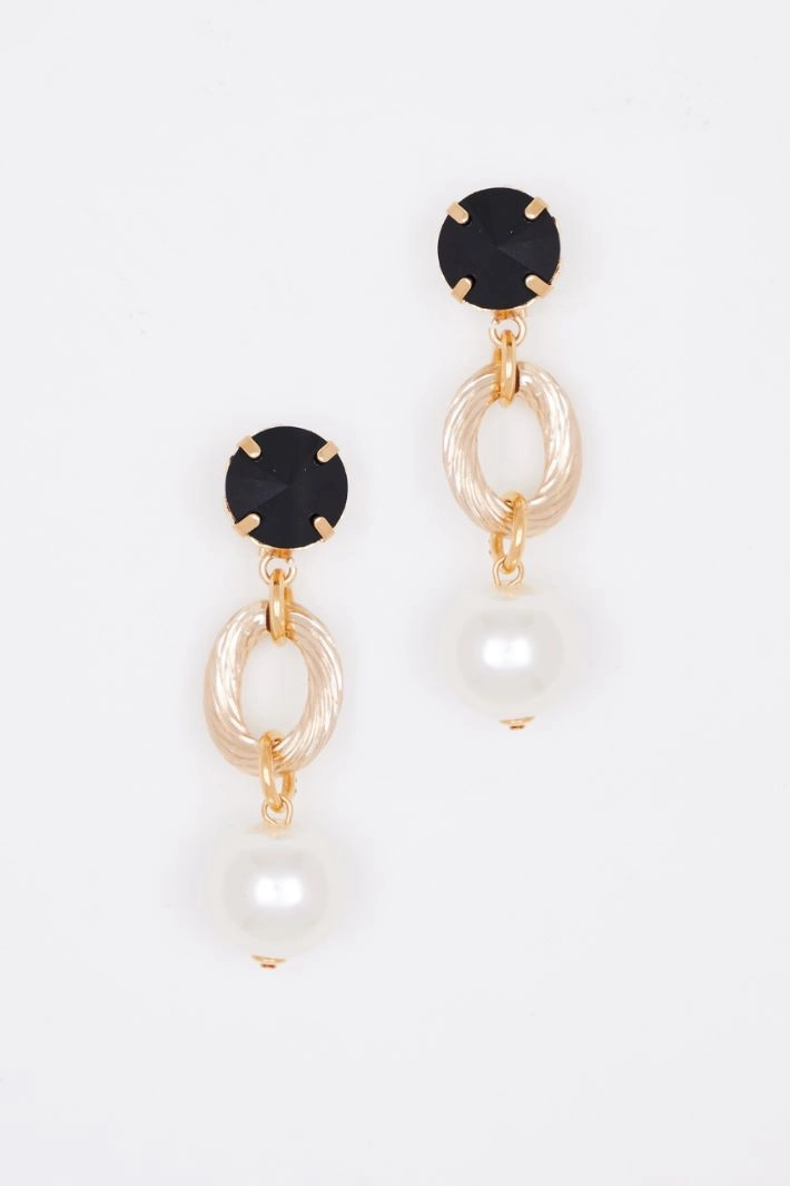 Pearl drop earrings - GOLD