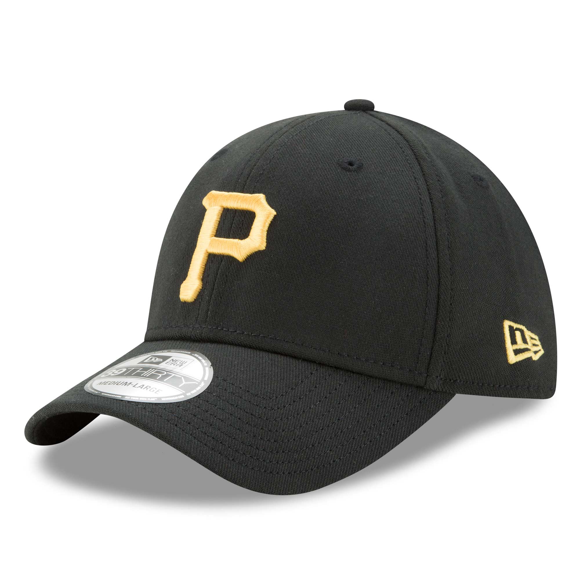 Pittsburgh Pirates Stretch Fit Basic MLB Cap Black