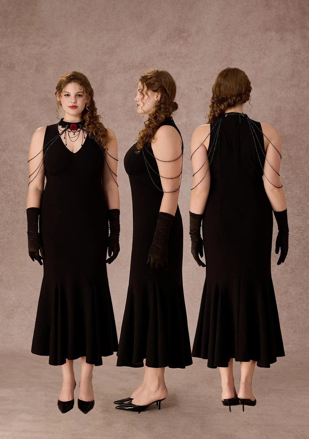 Curve&Plus Crimson Temptation Dress