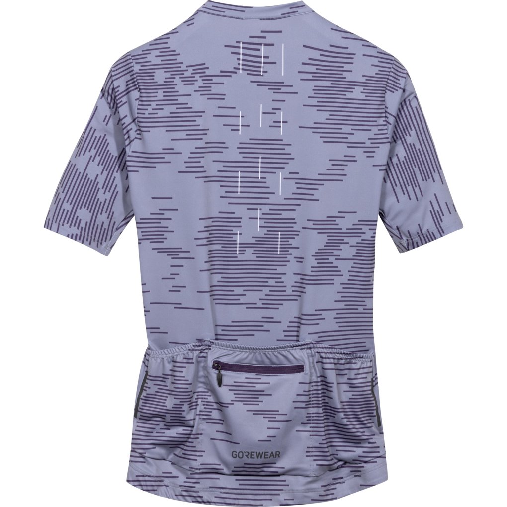 GOREWEAR Swiftride Electro Short Sleeve Jersey Women - amethyst grey / purple indigo DFDE