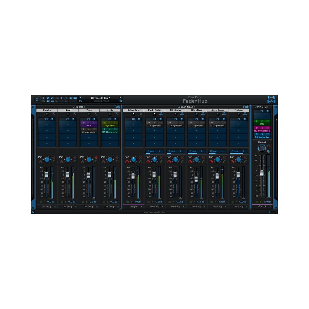 Blue Cat Audio Blue Cat's Fader Hub – Thomann Ireland