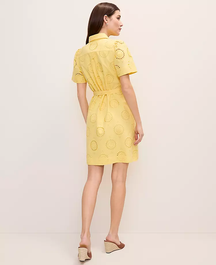 Weekend Eyelet Shirtdress