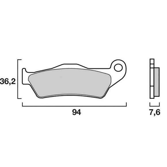 Brembo Sintered Metal Brake Pads, Front/Rear per modelRef: 07BB0483