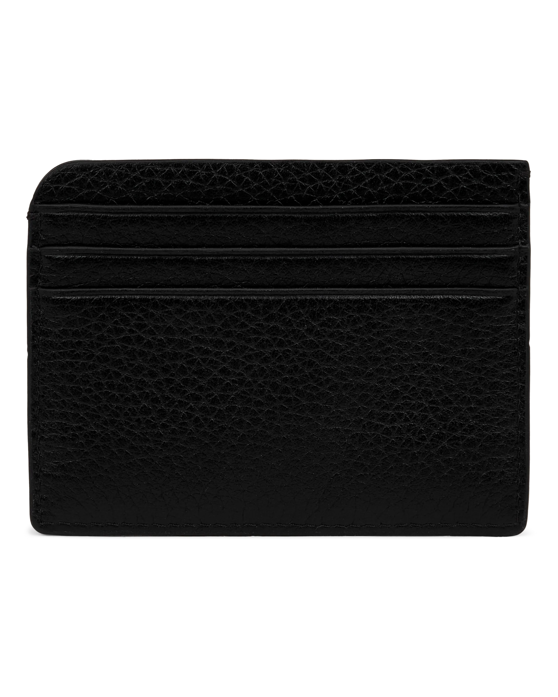 ECCO Card Case Kartenetui aus Leder Schwarz 8X10X1 cm