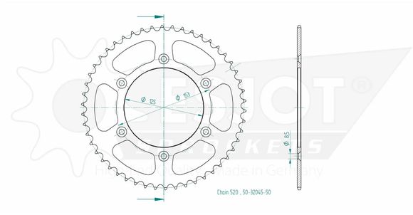 Couronne Esjot 50 dentsRef : ESJO00011A / 12113026
