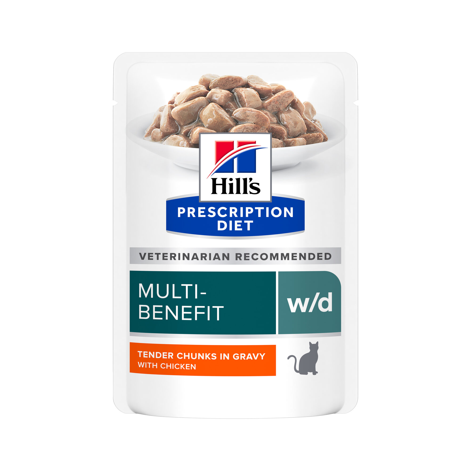 Hill's w/d Multi Benefit – Prescription Diet – Feline – Chicken -  12 x 85