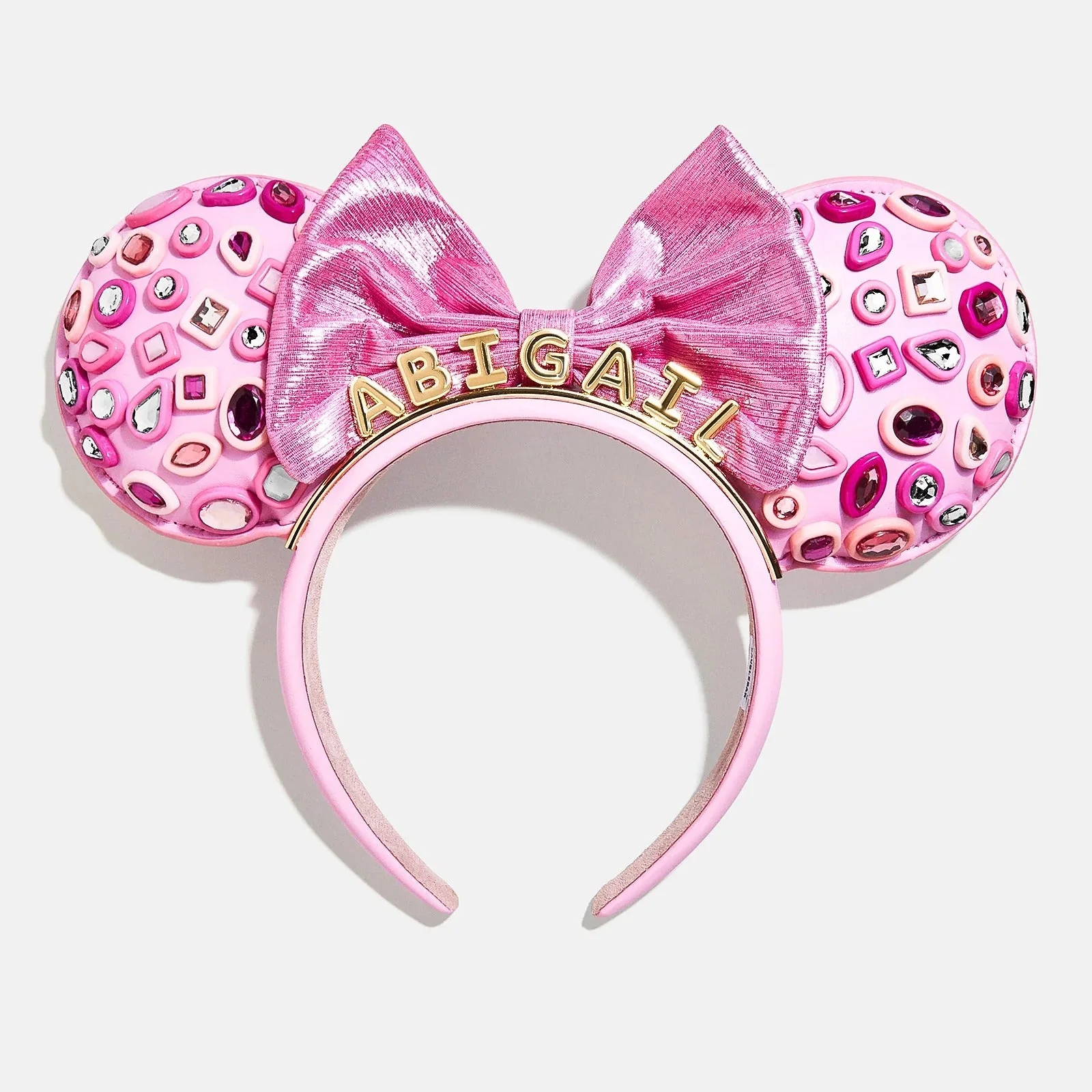 Disney Minnie Mouse Hot Pink Crystal Custom Ears Headband - Minnie Mouse Hot Pink Crystal Custom Ears