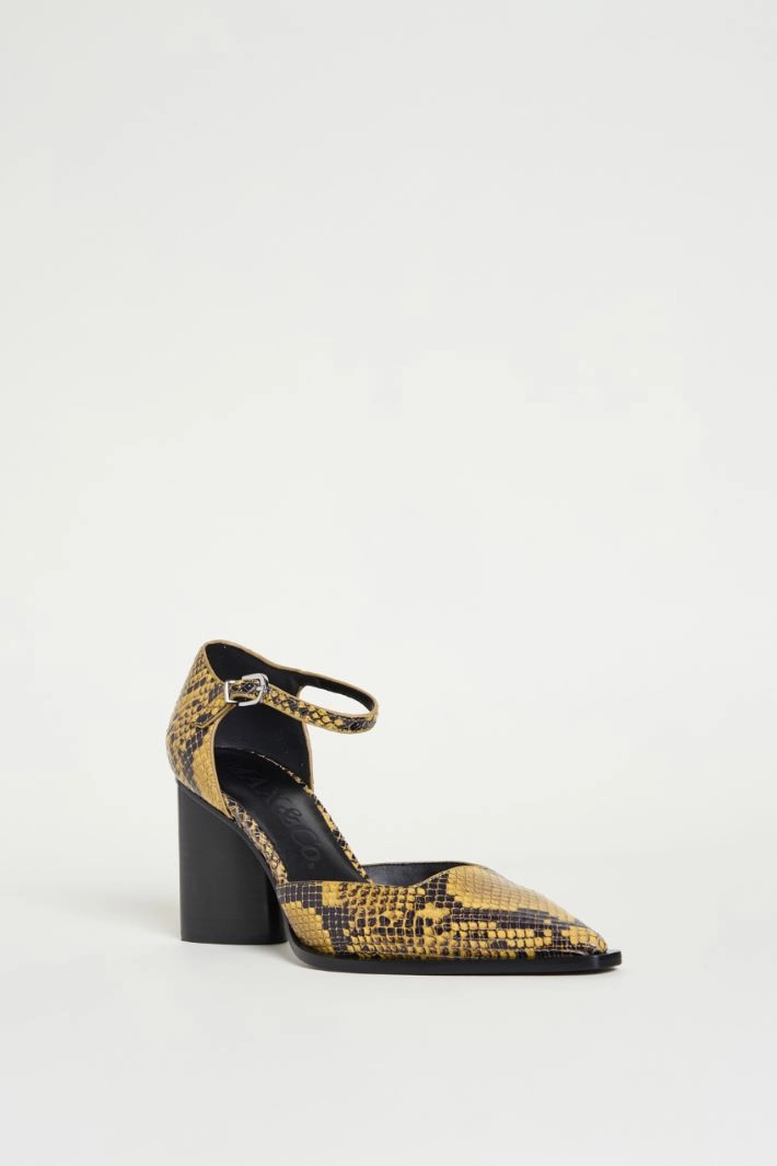Python-print leather Mary Janes - ANIMAL