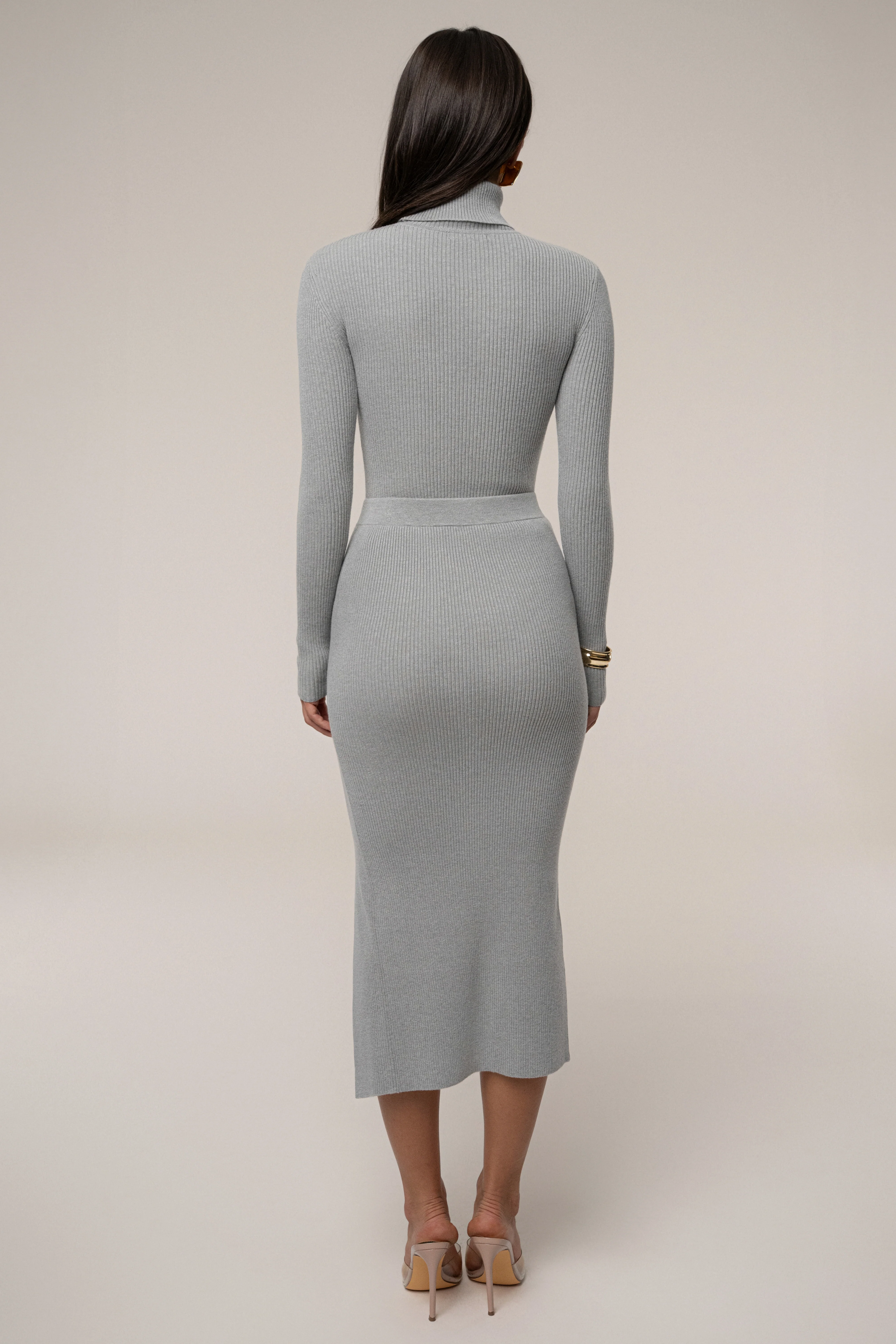 Heather Grey Cardinal Essential Knit Skirt