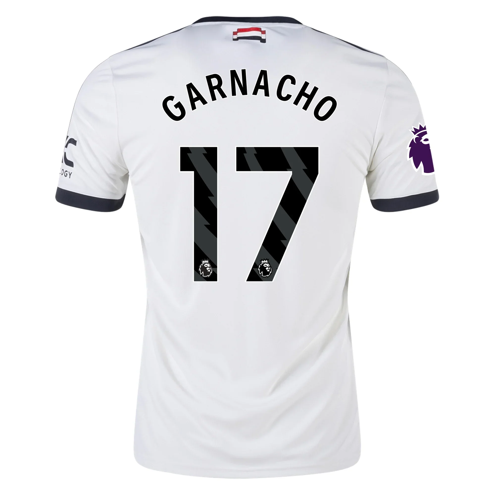 Manchester United Alejandro Garnacho Third Jersey w/ EPL Patch 24/25 (Off White)