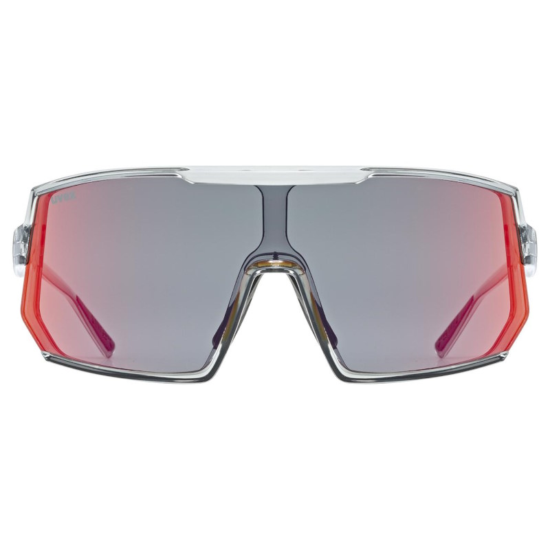 Uvex sportstyle 235 Glasses - smoke transparentt/mirror red