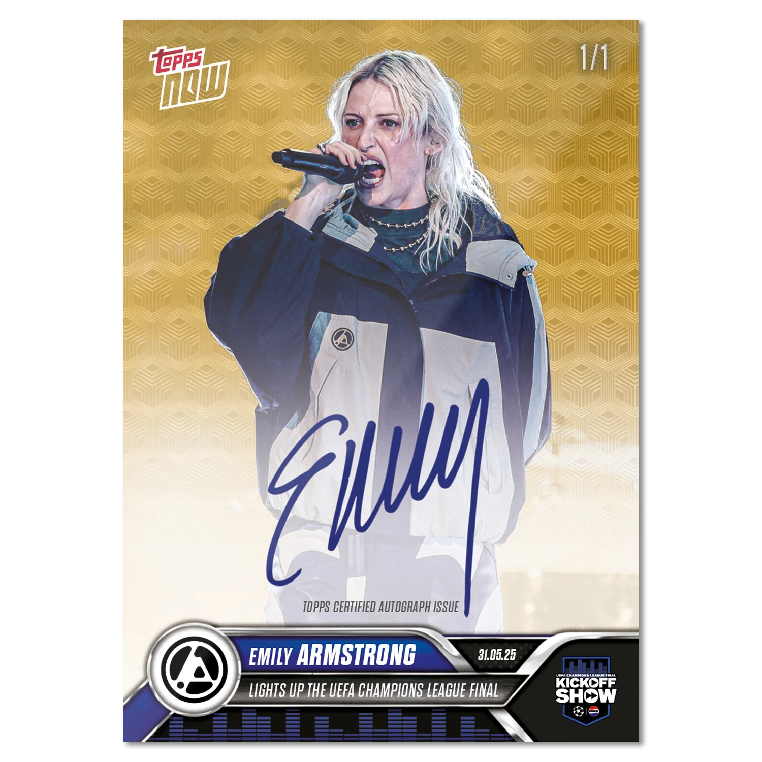 Emily Armstrong - 2024-25 UCL Topps NOW® - Card 168 - LOOK FOR AUTOS