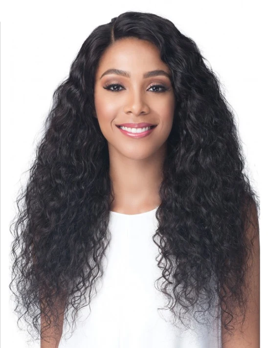 Bobbi Boss Unprocessed Virgin Remy Bundle Hair Full Lace Wig BNGLWNC28 Natural Curl 28