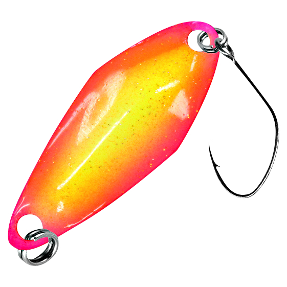 FTM Trout Spoon Tremo (2.3 g, Yellow\/Pink, Black UV)