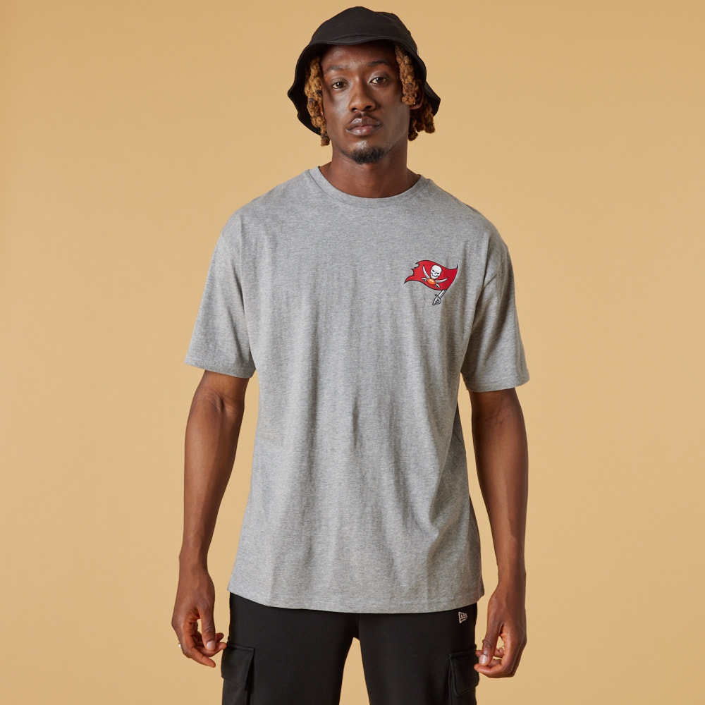 Tampa Bay Buccaneers Left Chest Logo New Era T-Shirt Gray