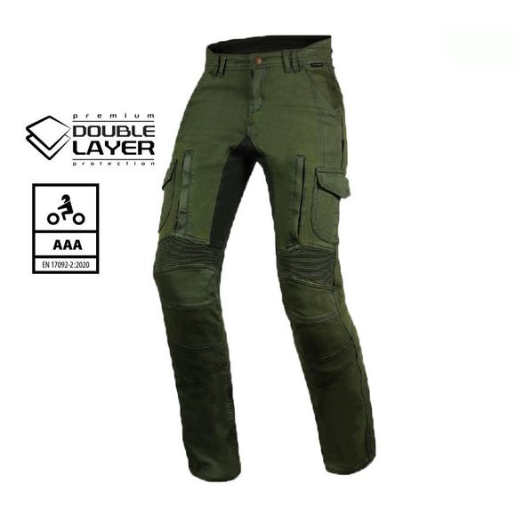 Trilobite Acid Scrambler Doublelayer Motorcycle Jeans - Straight / Regular - BeigeRef: TRI0122