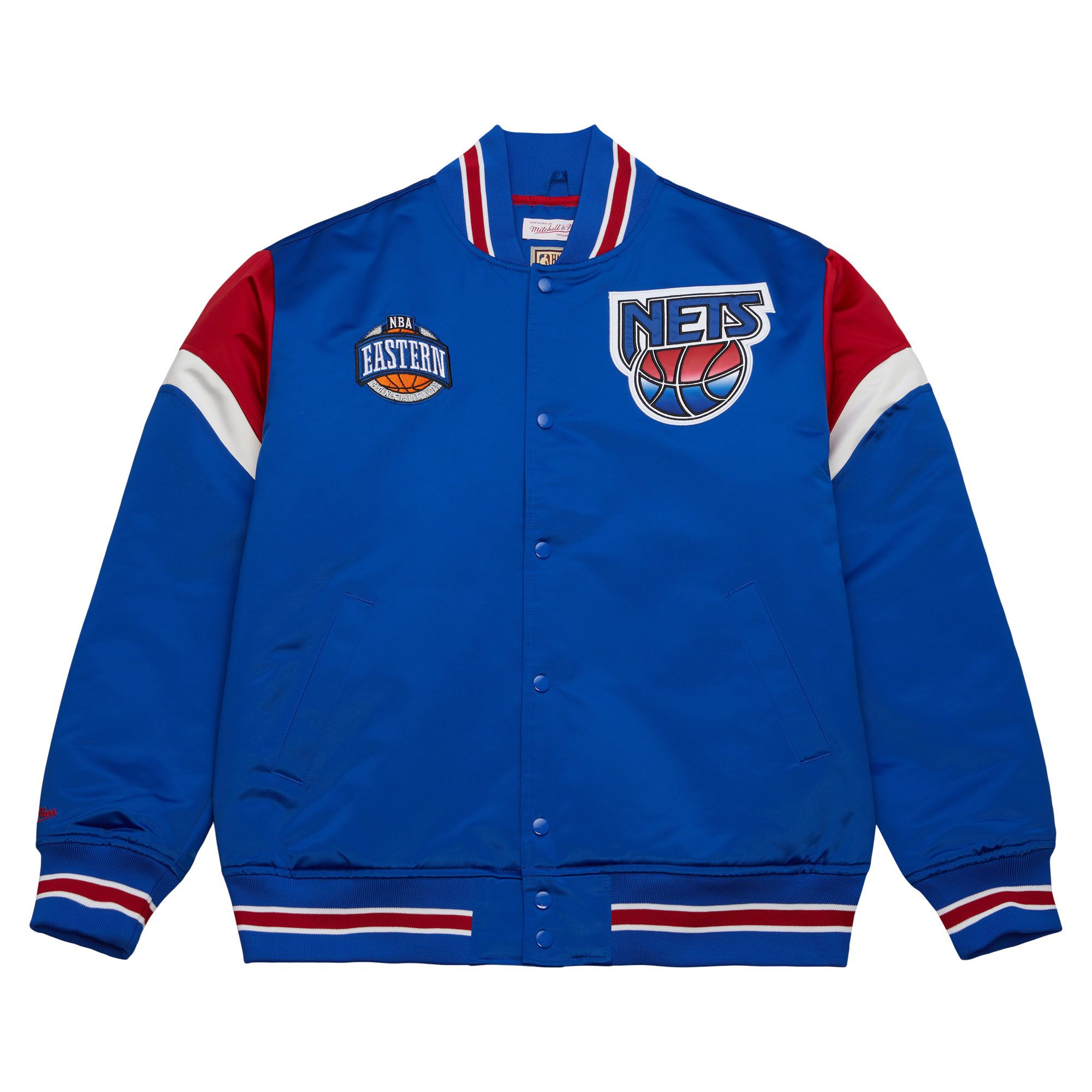 New Jersey Nets Mitchell & Ness Heavyweight Satin NBA Jacket