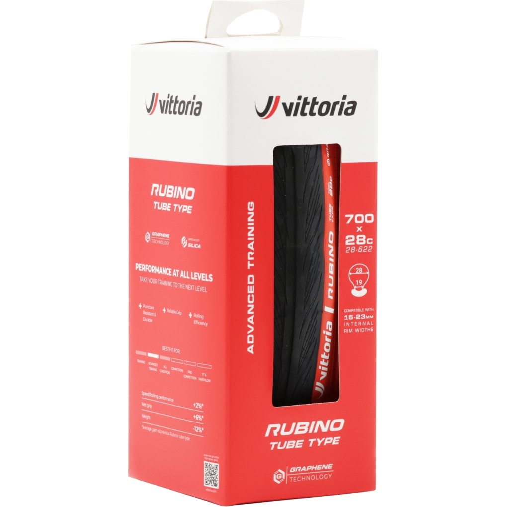 Vittoria Rubino Tube Type - Folding Tire - 28-622 | red
