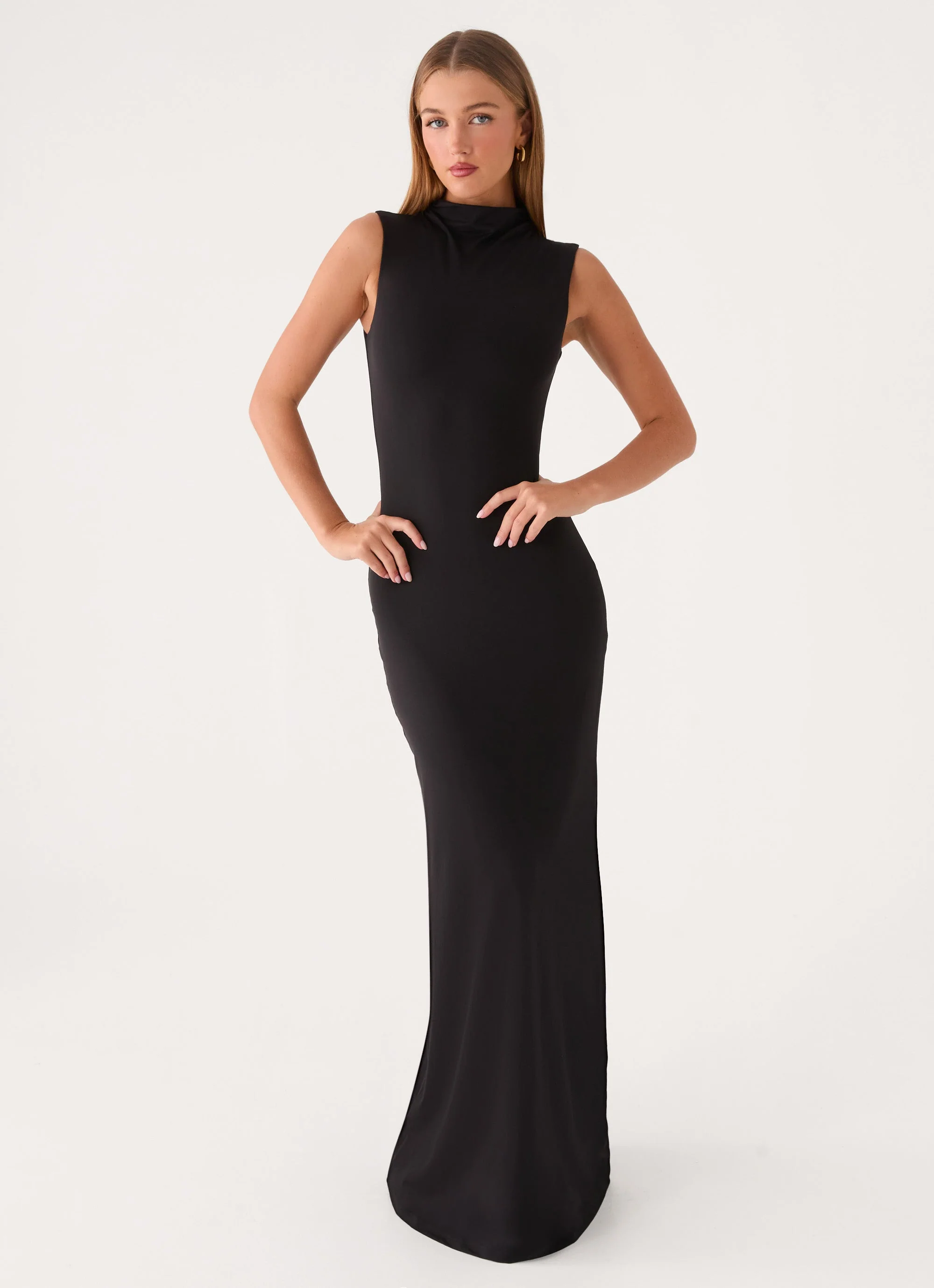 On My Time Maxi Dress - Black