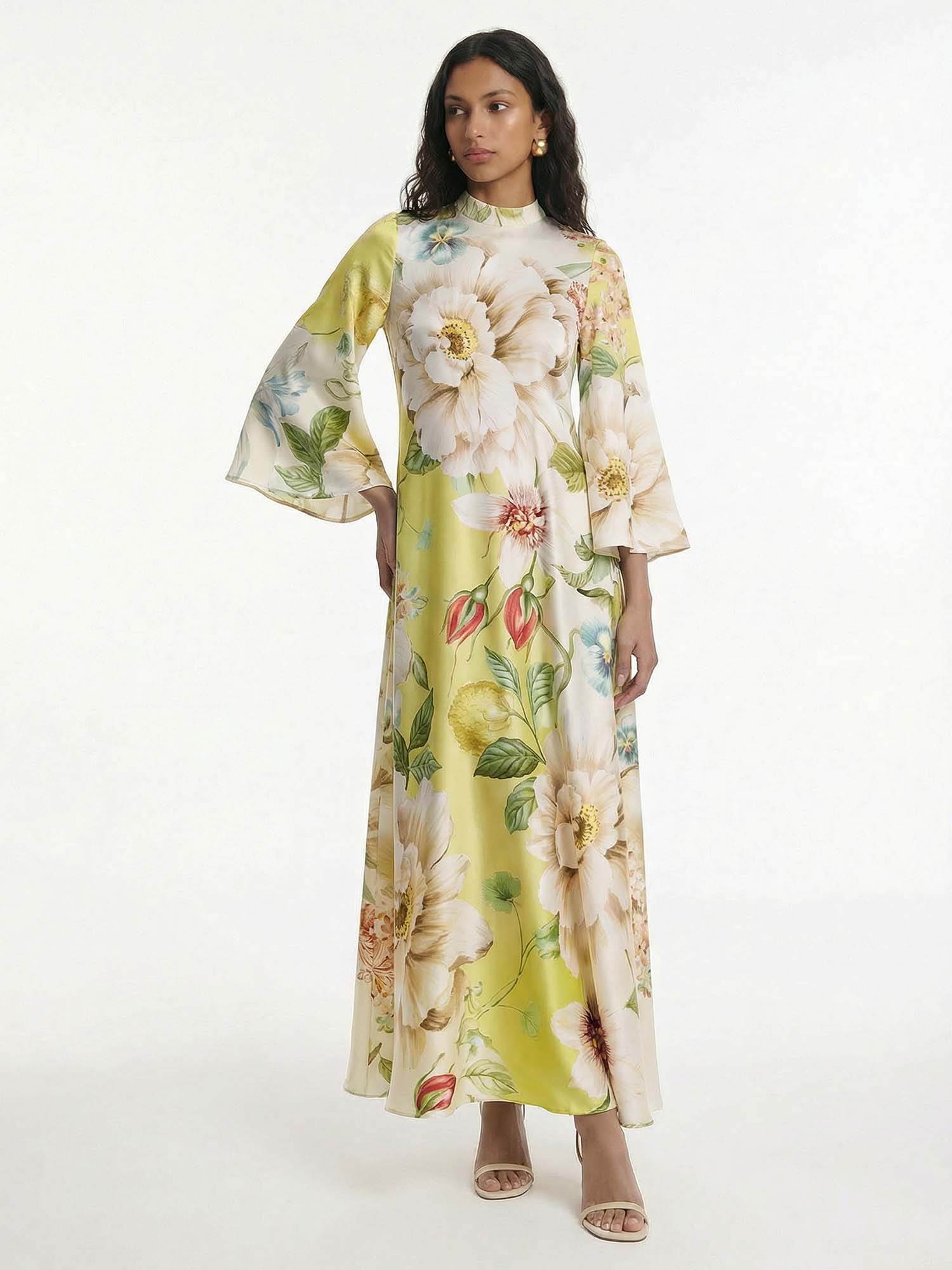 Lemon Blossom Maxi Dress