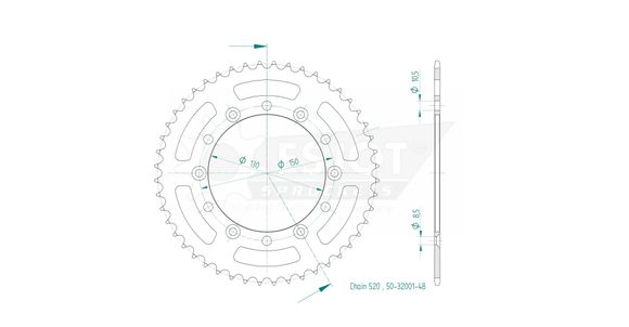 Esjot crown 48 teethRef: Esjo00034A / 12113014