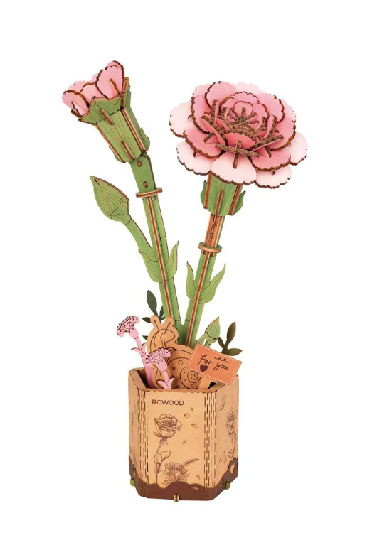 ROWOOD Pink Carnation Robotime TW051