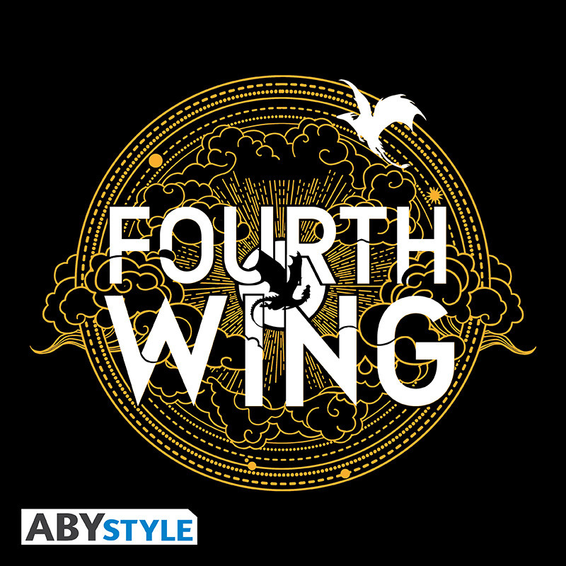 FOURTH WING Unisex BlackTshirt Logo