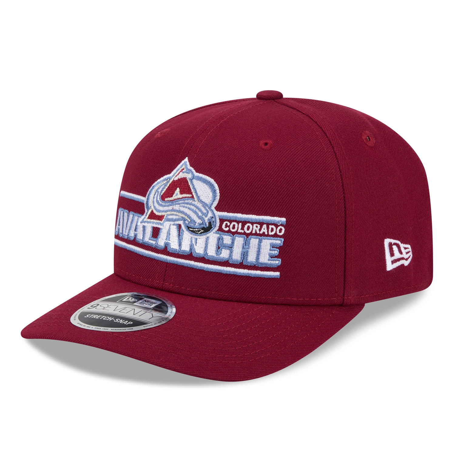 Colorado Avalanche NHL Stated 9SEVENTY Stretch-Snap Cap Burgundy