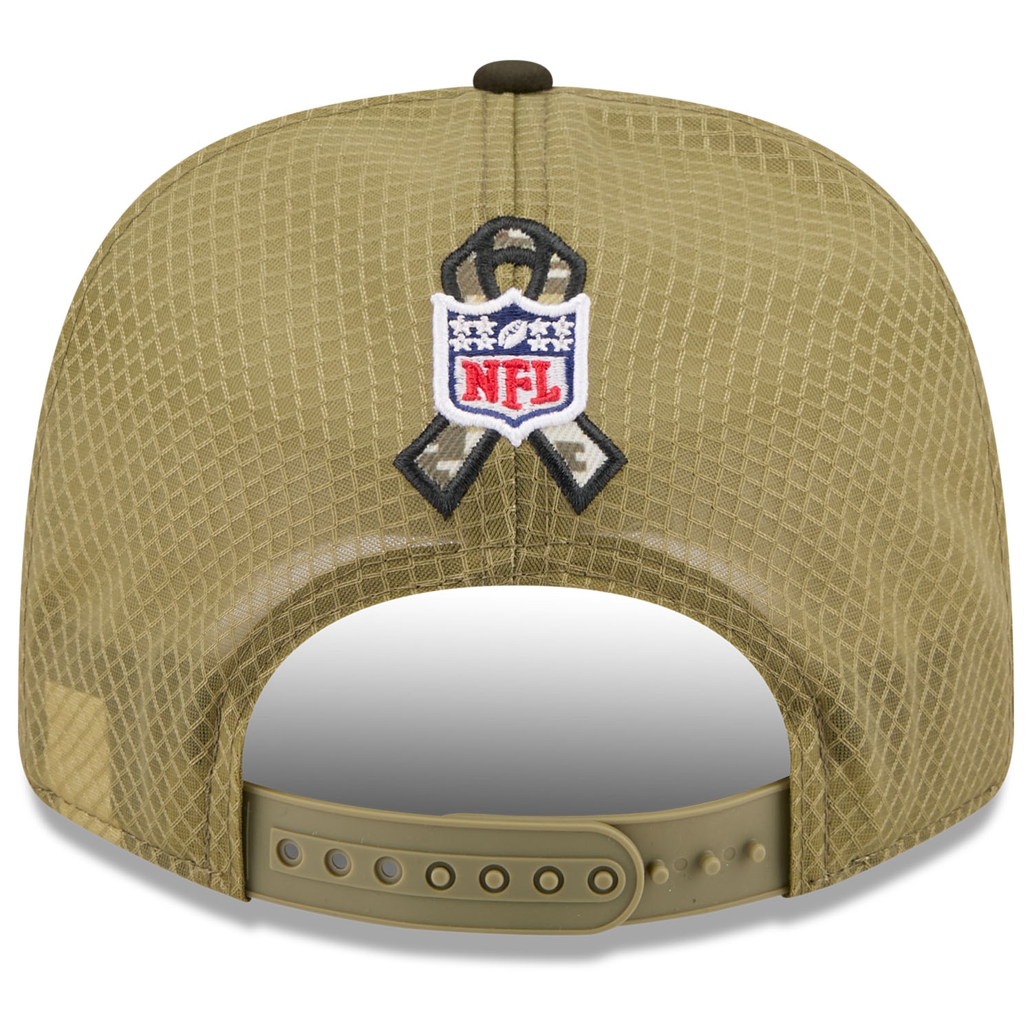 New York Jets 2025 NFL Salute to Service 9SEVENTY Trucker Snapback Cap Olive
