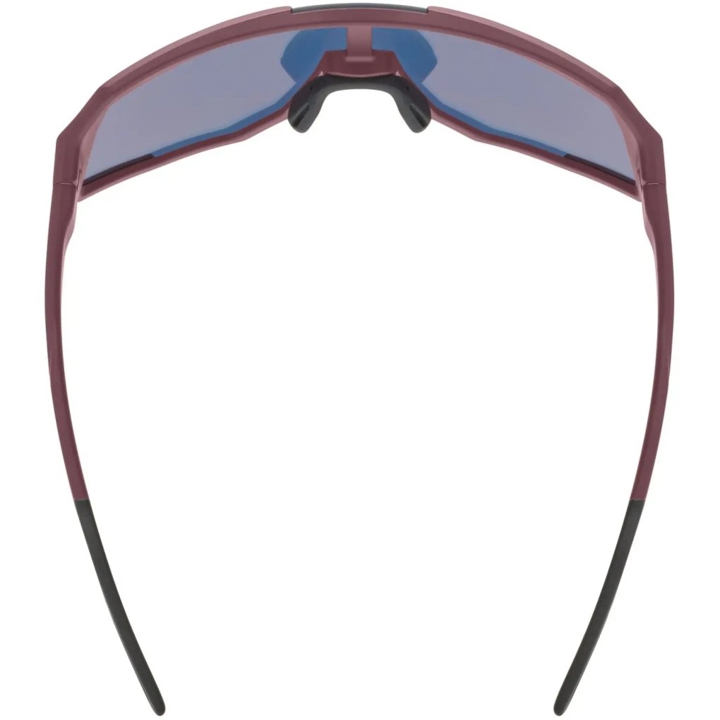 Uvex sequenze CV Cycling Glasses - burgundy matt/mirror racy red colorvision