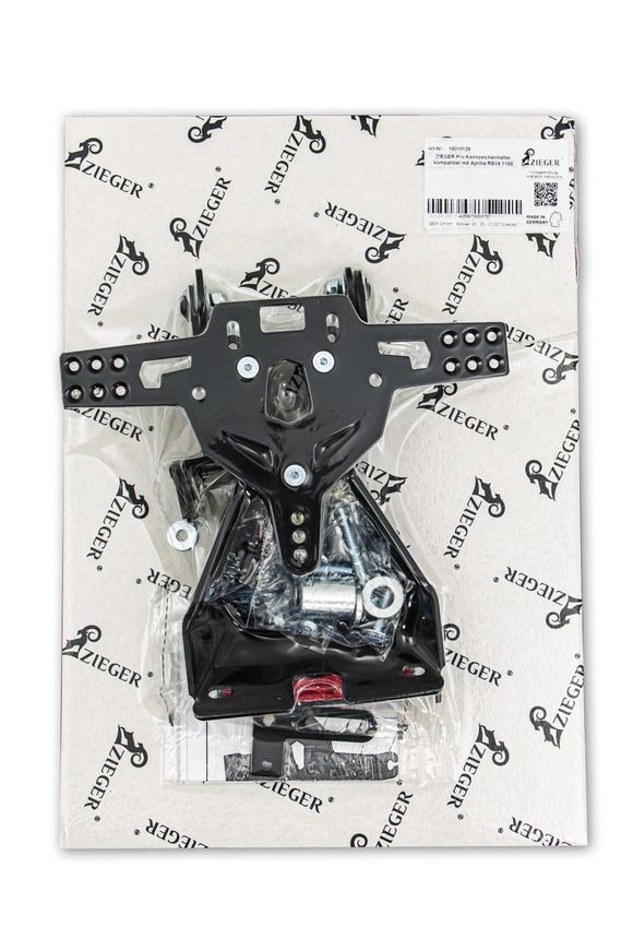 Zieger License Plate Mount - Kit TypeRef: Zie00156A / 20302344