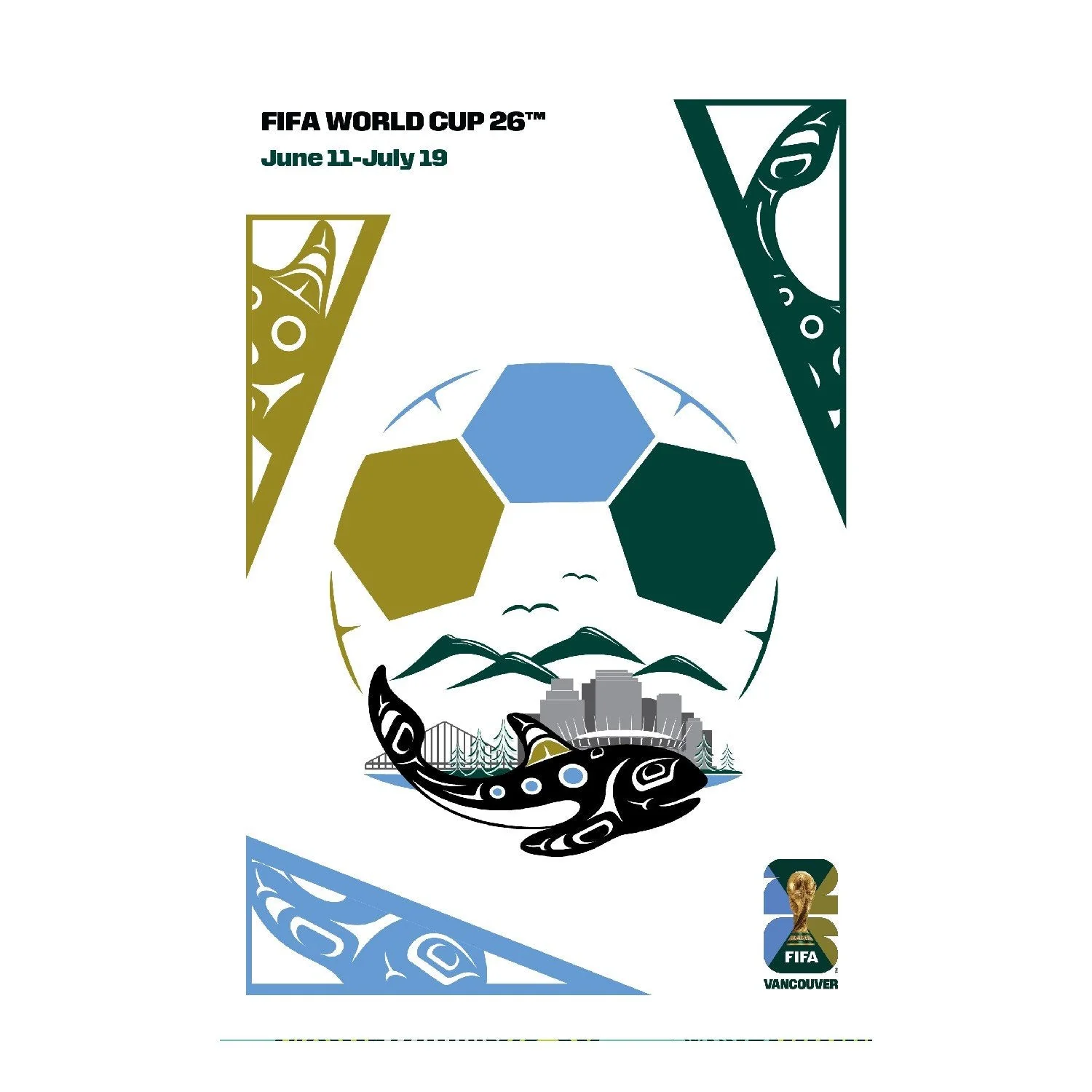 2026 Soccer Fan Collection Vancouver Host City Poster