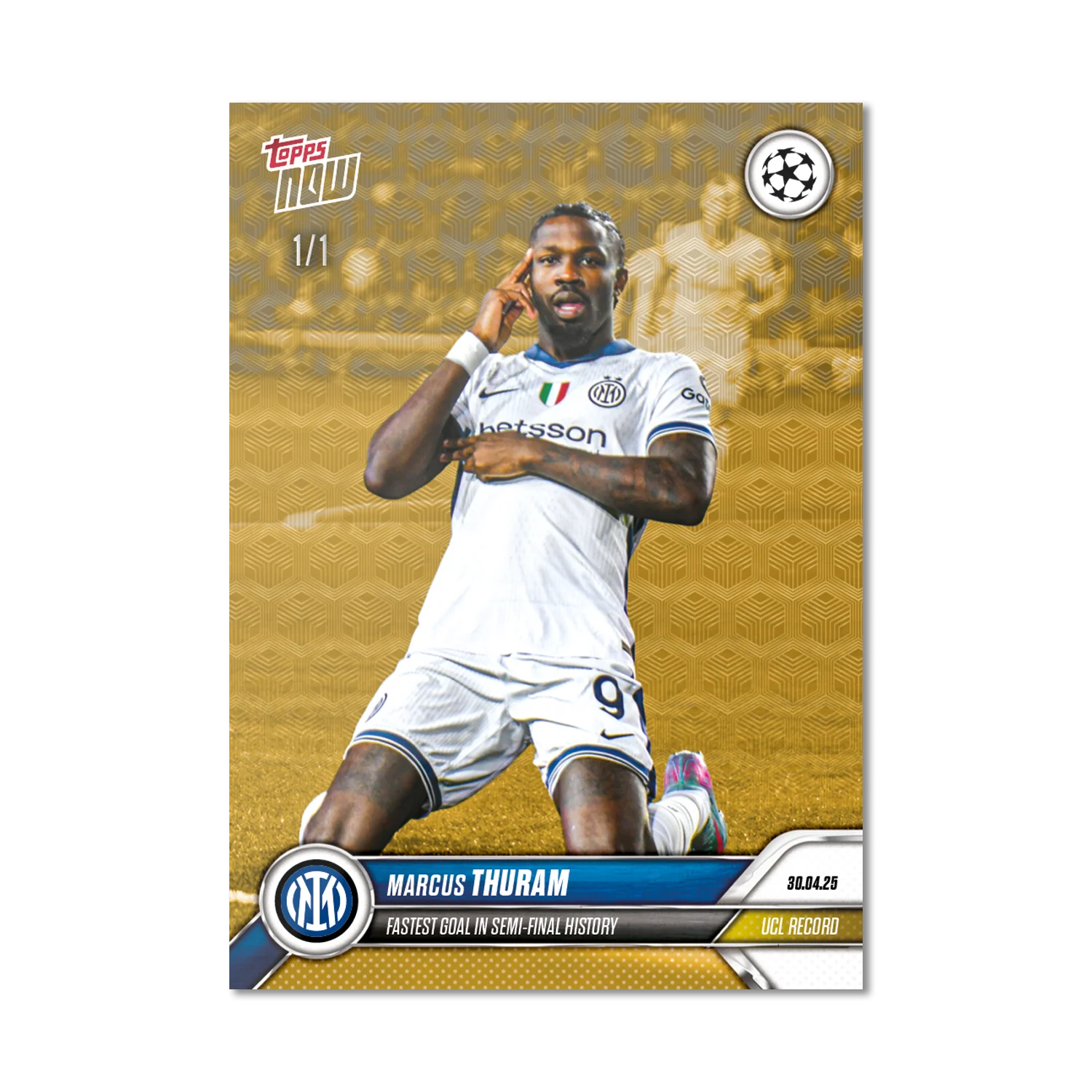 Marcus Thuram - 2024-25 UCL Topps NOW® - Card 150