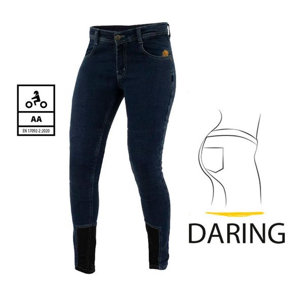 Jean Moto Trilobite ALLSHAPE LADIES SILHOUETTE GENEREUSE - Straight - BleuRef : TRI0040