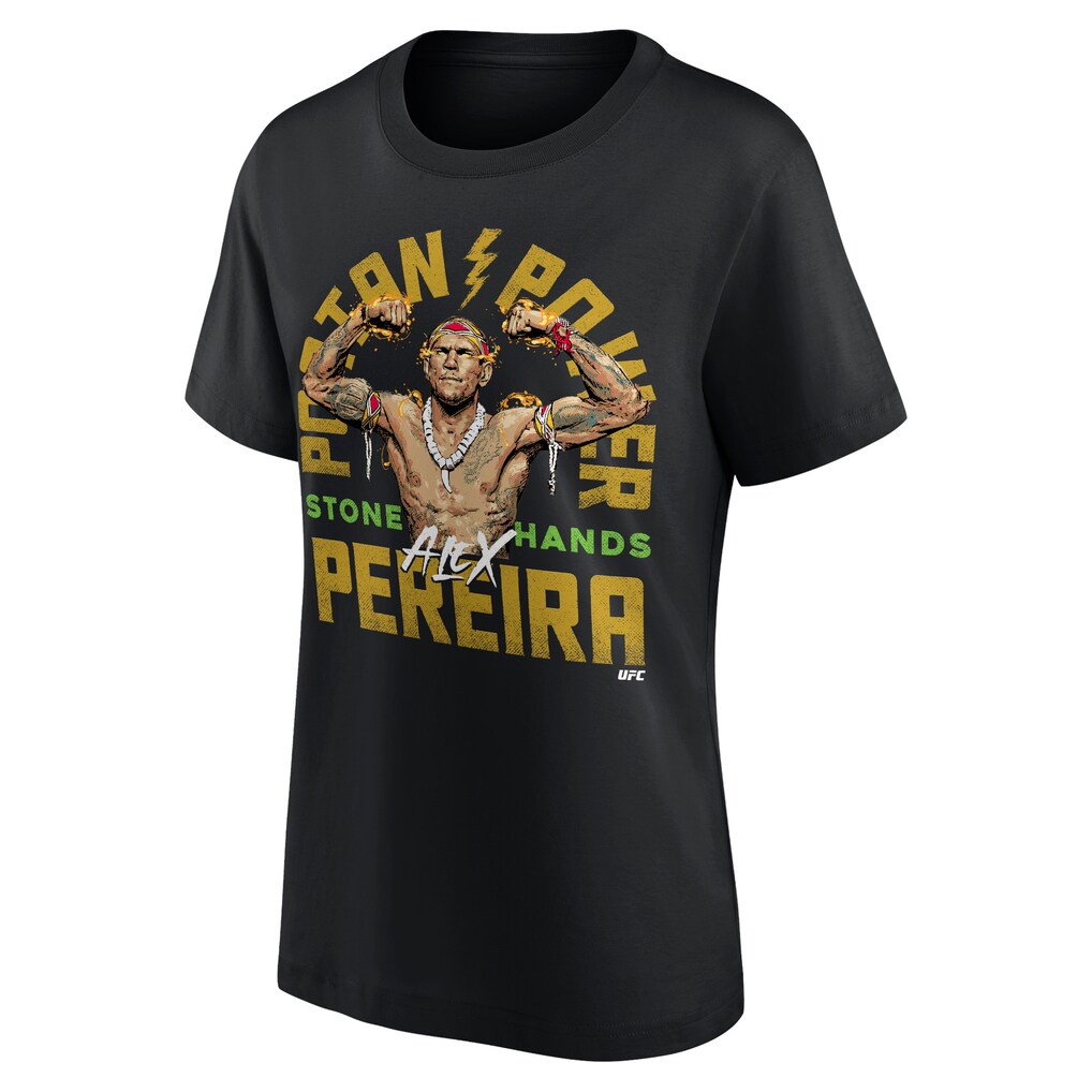 UFC Alex Pereira Poatan Power T-Shirt - Black - Womens