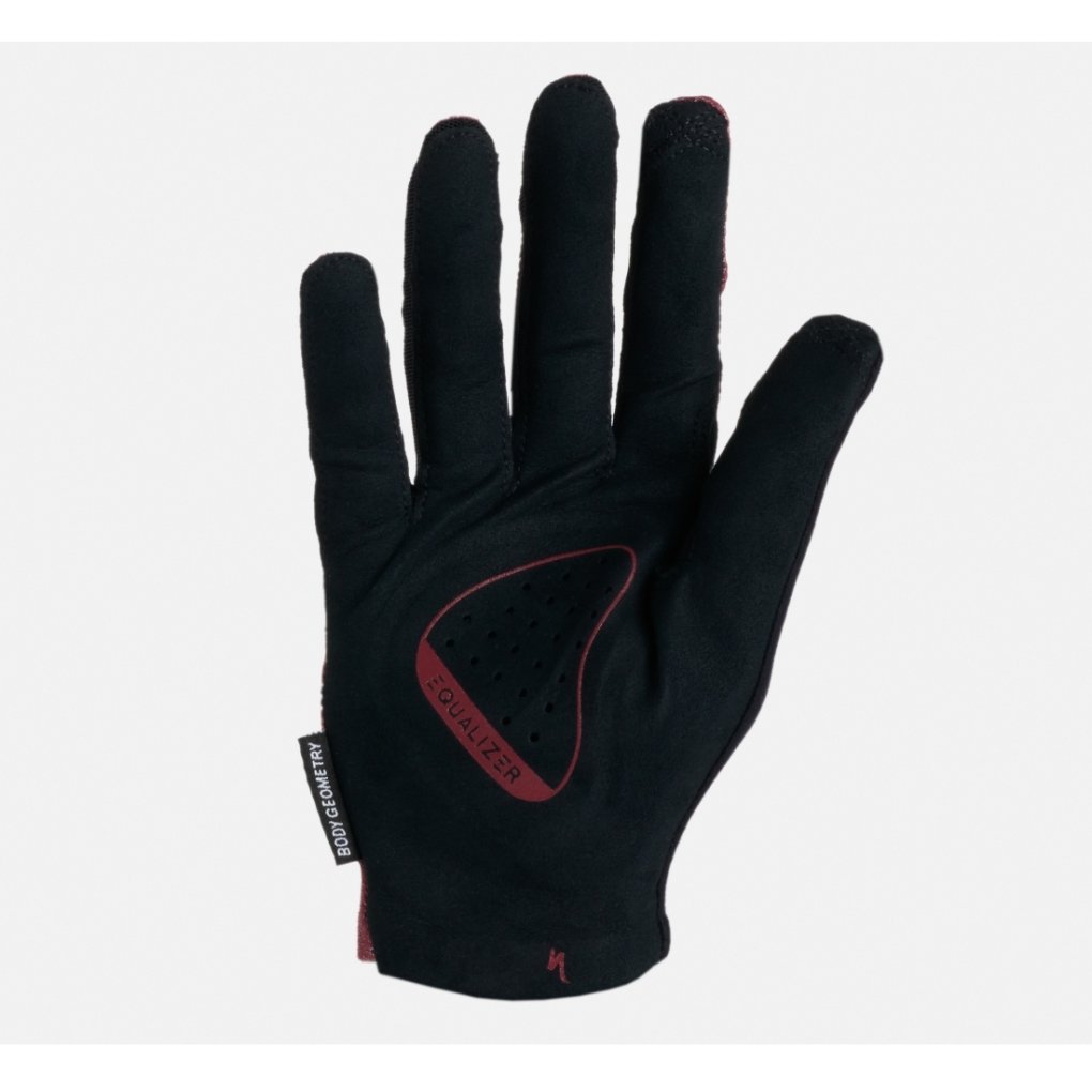Specialized Body Geometry Grail LF Full Finger Gloves - garnet red