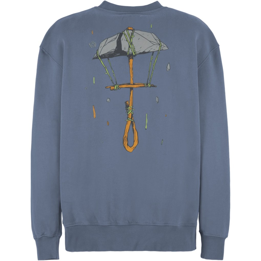 E9 Turtle Sweatshirt Men - Steel Blue/Sapiens