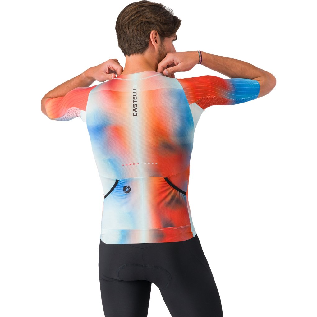 Castelli Free Speed 3 Race Top Men - paprika/winter sky 655