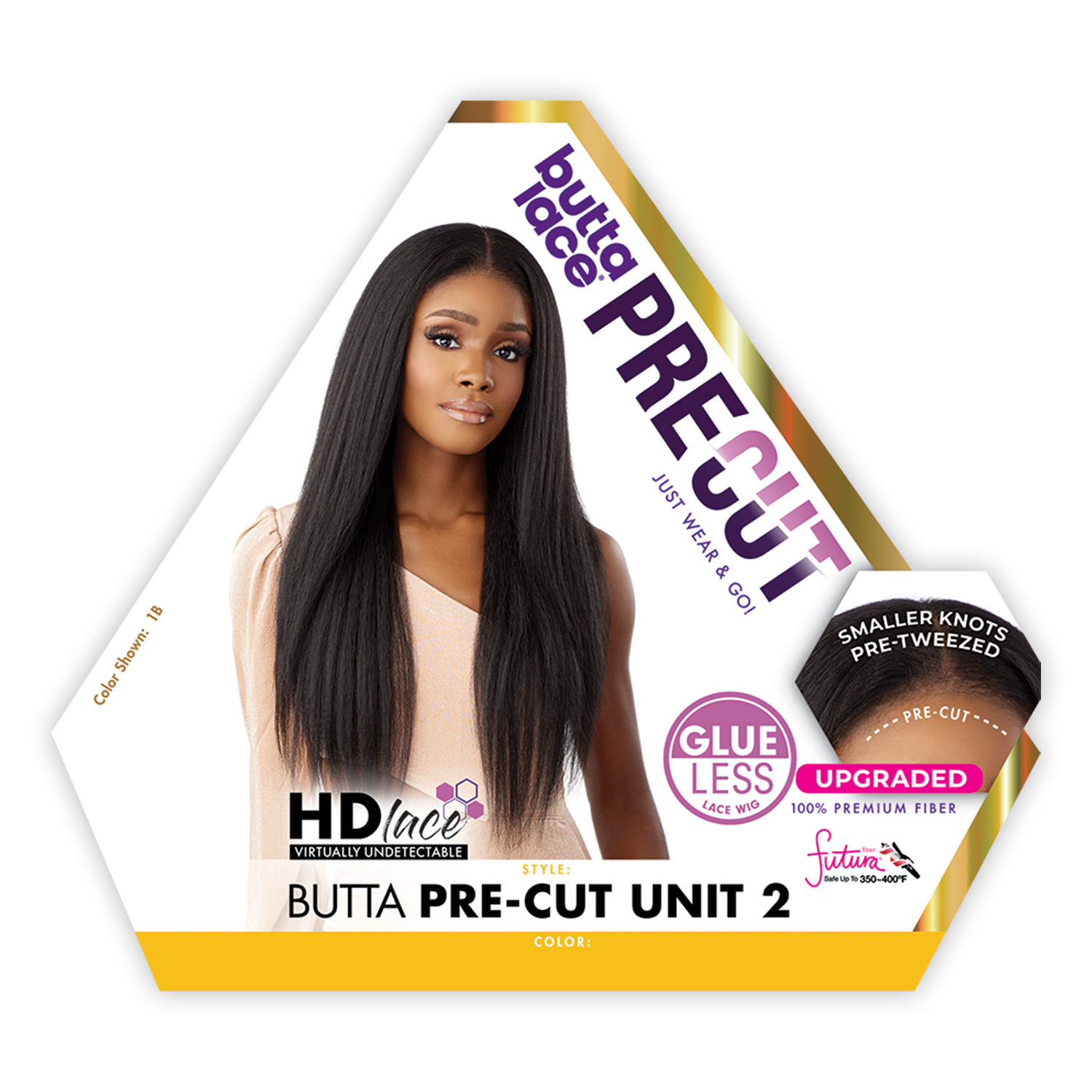 Sensationnel HD Lace Front Wig Glueless Butta Pre-Cut Unit 2