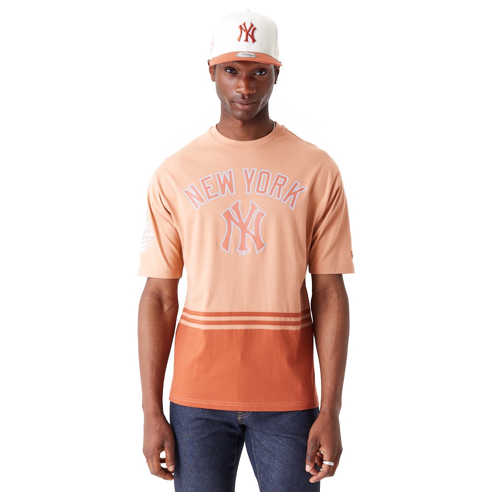 New York Yankees 1996 World Series New Era Oversized MLB T-Shirt Brown