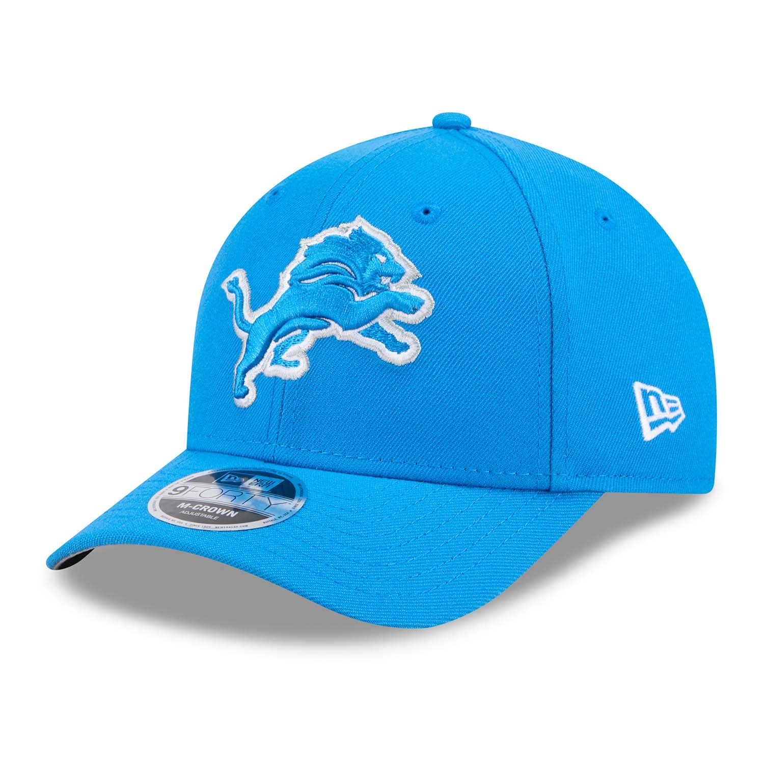 Detroit Lions NFL Team Logo New Era 9FORTY M-Crown Snapback Cap Blue