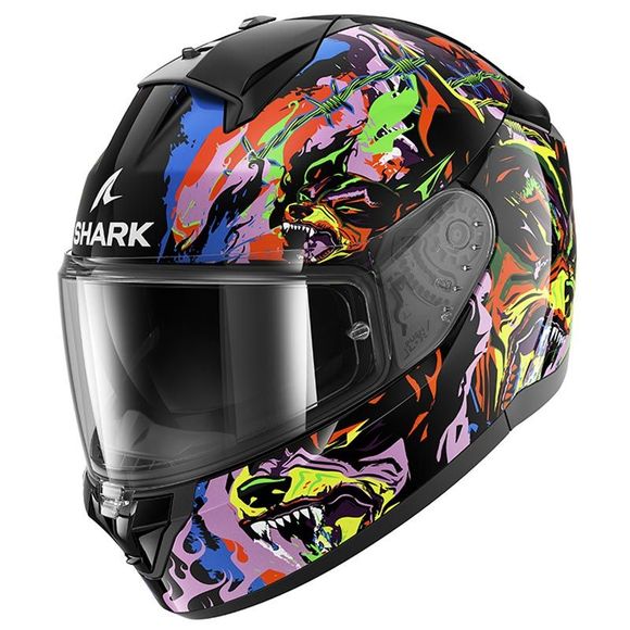 Shark RIDILL 2 RACING BEAST Full-Face Helmet - Black / PurpleRef: Sh1749-Bvy