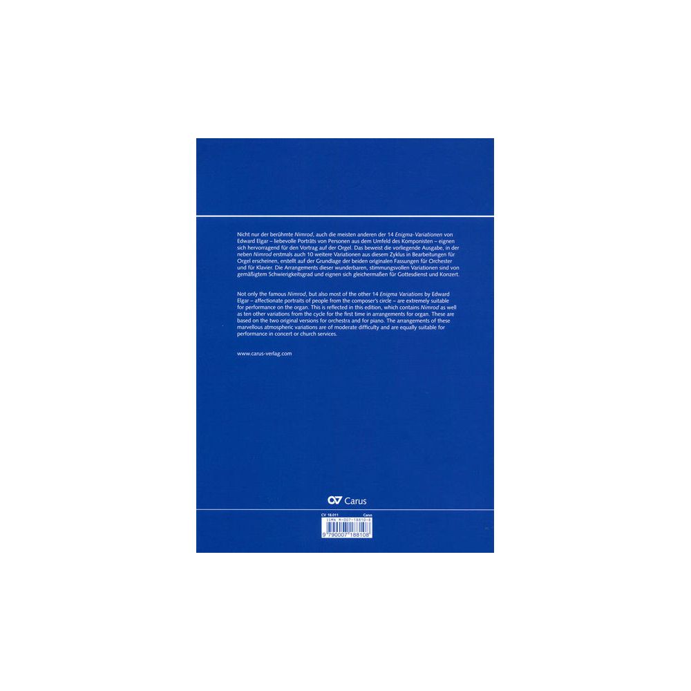 Carus Verlag Elgar Enigma