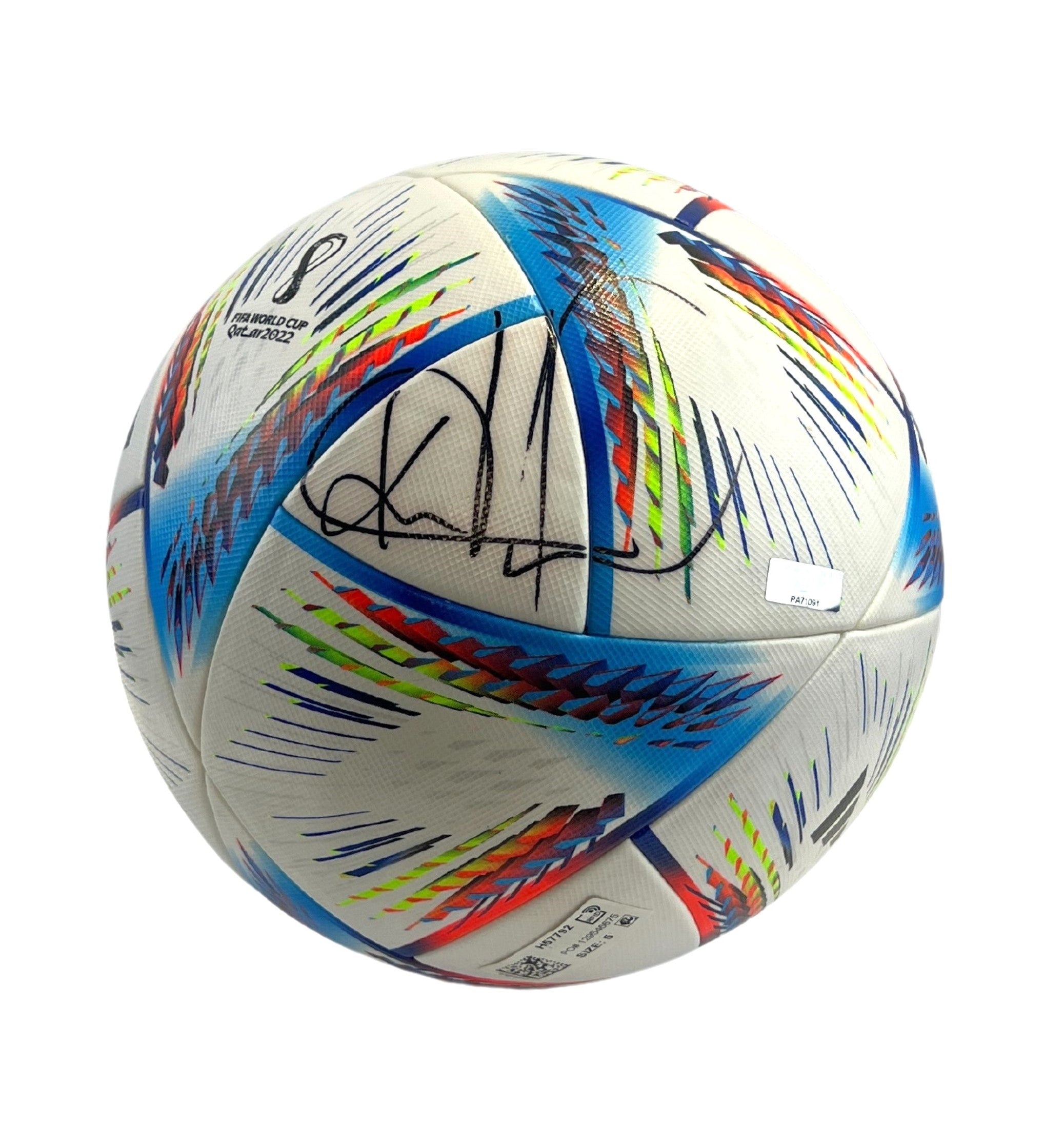 Kylian Mbappe Autographed Adidas 2022 FIFA World Cup AL Rihla Soccer Ball