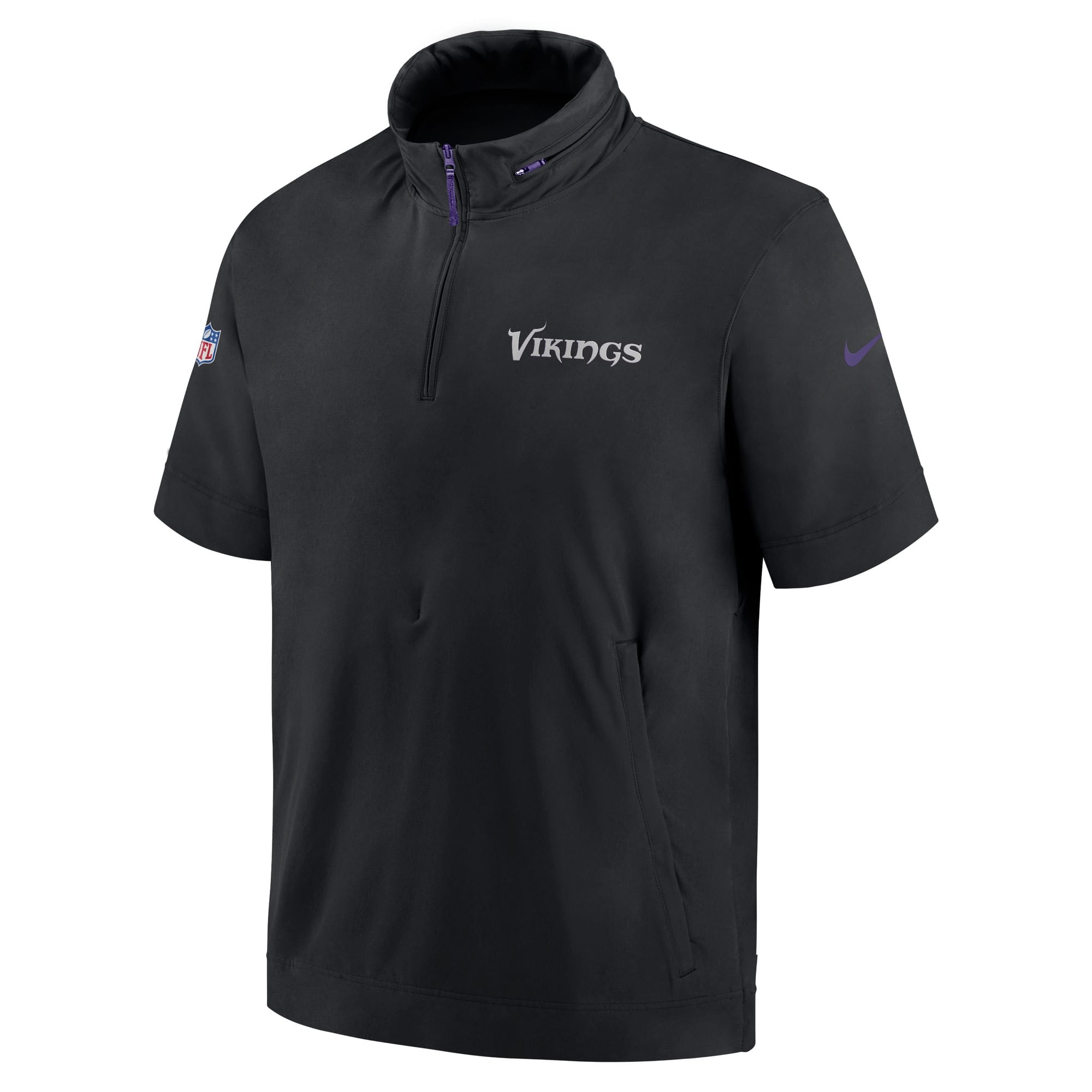 Minnesota Vikings 2024 NFL Sideline Nike Lightweight Coach Jacket Black