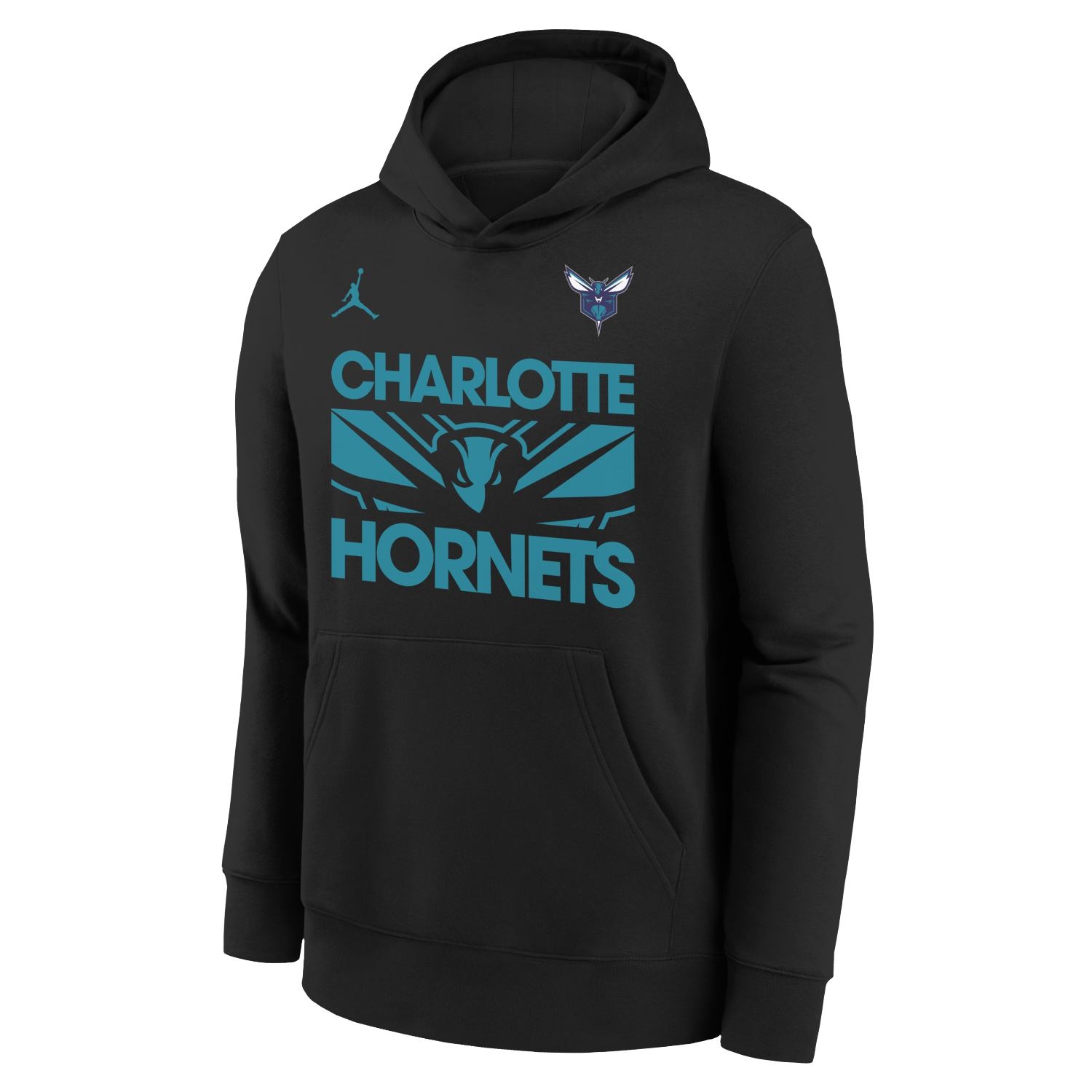 Charlotte Hornets NBA Courtside Jordan Club Hoodie Black (YOUTH)