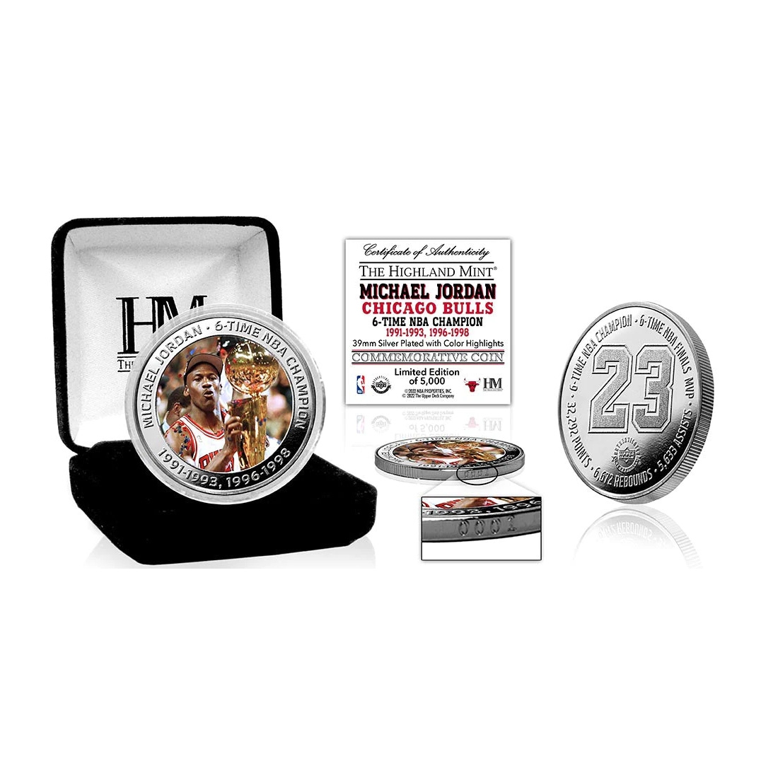 Michael Jordan 6-Time NBA Champion Commemorative Coin