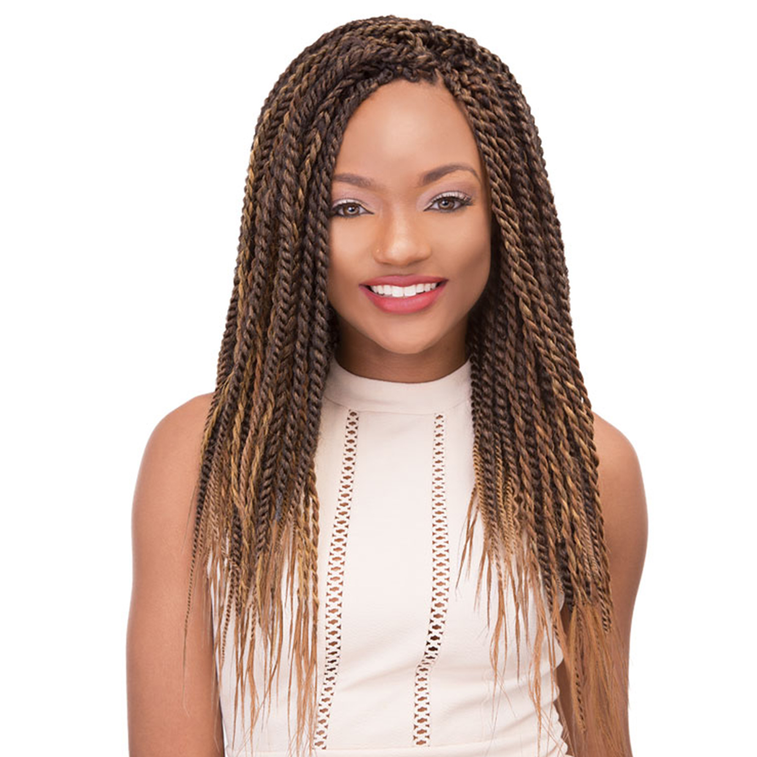 Janet Collection Synthetic Hair Braids Pre-Stretched and Feathered EZ Wear Perm Yaky Braid 30